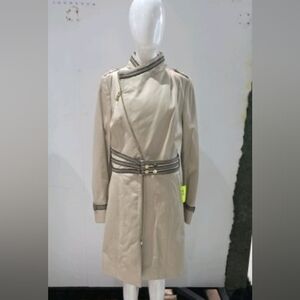 Ottimo Leather Beige Trench Coat